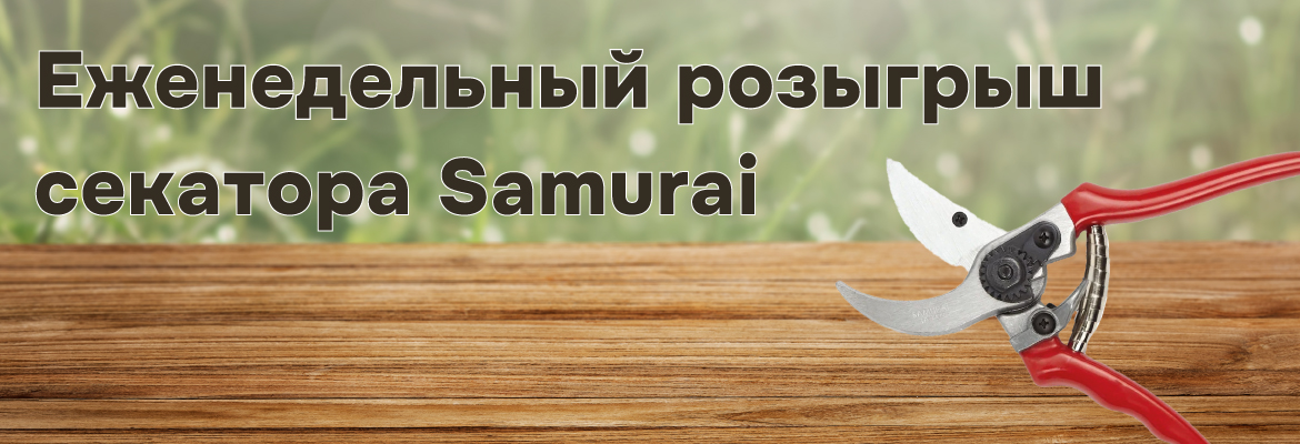 Розыгрыш секатора